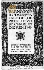 BARNABY RUDGE A TALE OF THE RIOTS OF ‘80（1924 PDF版）