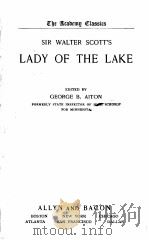 LADY OF THE LAKE（1926 PDF版）