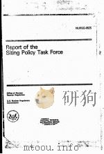 REPORT OF THE SITING POLICY TASK FORCE NUREG-0625     PDF电子版封面     