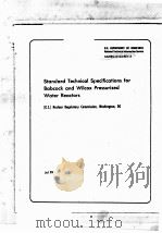 STANDARD TECHNICAL SPECIFICATIONS FOR BABCOCK AND WILCOX PRESSURIZED WATER REACTORS NUREG-0103-REV-3     PDF电子版封面     