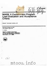 MARK 2 CONTAINMENT PROGRAM LOAD EVALUATION AND ACCEPTANCE CRITERIA NUREG-0808     PDF电子版封面     