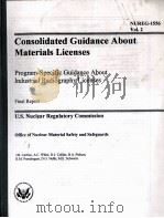 CONSOLIDATED GUIDANCE ABOUT MATERIALS LICENSES PROGRAM-SPECIFIC GUIDANCE ABOUT INDUSTRIAL RADIOGRAPH（ PDF版）