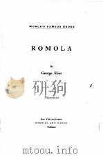ROMOLA     PDF电子版封面    GEORGE ELIOT 