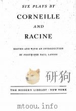 CORNEILLE AND RACINE   1931  PDF电子版封面     