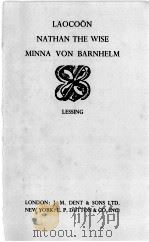 LAOCOON NATHAN THE WISE MINNA VON BARNHELM   1949  PDF电子版封面    LESSING 