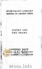 GOETHE‘S FAUST PARTS Ⅰ AND Ⅱ   1925  PDF电子版封面    ALBERT G.LATHAM 