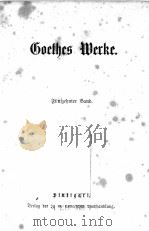 GOETHES WERKE 15-16   1867  PDF电子版封面     