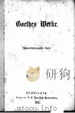 GOETHES WERKE 29-30   1867  PDF电子版封面     