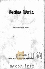 GOETHES WERKE 33-34   1867  PDF电子版封面     