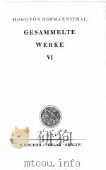GESAMMELTE WERKE Ⅵ   1924  PDF电子版封面     