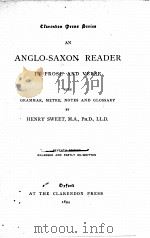 AN ANGLO-SAXON READER IN PROSE AND VERSE（1894 PDF版）