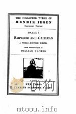 EMPEROR AND GALILEAN   1924  PDF电子版封面     
