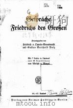 WEFPRADRE SRIEDRIDRS DES WROBEN   1919  PDF电子版封面     