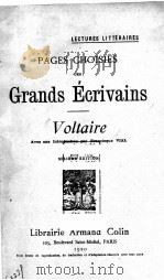PAGES CHOISIES DES GRANDS ECRIVAINS SIXIEME EDITION   1920  PDF电子版封面     