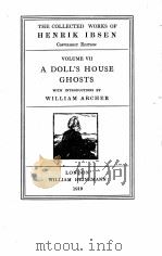 A DOLL‘S HOUSE GHOSTS VOLUME VII   1919  PDF电子版封面     