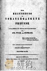 AUR ERINNERUNG AN VORANGEGANGENE FREUNDE   1888  PDF电子版封面     