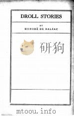 DROLL STORIES     PDF电子版封面     