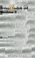 SYSTEMS ANALYSIS AND SIMULATION 2：APPLICATIONS（1988 PDF版）
