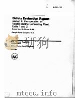 SAFETY EVALUATION REPORT NUREG-1137 UNITS 1 AND 2  DOCKET NOS.50-424 AND 50-425 3     PDF电子版封面     