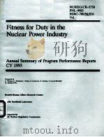 FITNESS FOR DUTY IN THE NUCLEAR POWER INDUSTRY NUREG/CR-5784 PNL-7795 BHARC-700/91/025 VOL.4     PDF电子版封面     