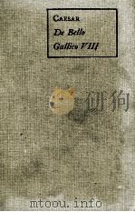 GAI IULI CAESARIS DE BELLO GALLICO COMMENTARIUS OCTAVUS   1885  PDF电子版封面    A.G.PESKETT 