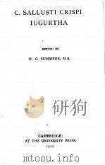 C.SALLUSTI CRISPI IUGURTHA（1922 PDF版）
