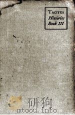 CORNELII TACITI HISTORIARVM LIBER Ⅲ（1918 PDF版）