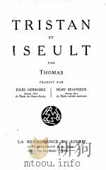 TRISTAN ET ISEULT     PDF电子版封面    THOMAS 