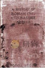 A HISTORY OF ROMAN LITERATURE（1923 PDF版）