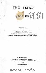 THE ILIAD OF HOMER   1894  PDF电子版封面    ARTHUR PLATT 