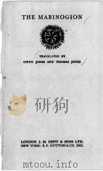 THE MABINOGION   1950  PDF电子版封面     