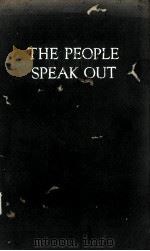 THE PEOPLE SPEAK OUT   1954  PDF电子版封面     