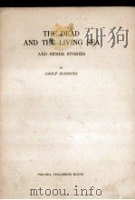 THE DEAD AND THE LIVING SEA AND OTHER STORIES   1957  PDF电子版封面    ADOLF RUDNICKI 