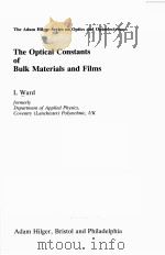 THE OPTICAL CONSTANTS OF BULK MATERIALS AND FILMS（ PDF版）