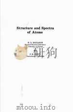 Structure and Spectra of ATOMS     PDF电子版封面  0471016543  W.G.RICHARDS AND P.R.SCOTT 