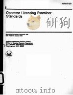 OPERATOR LICENSING EXAMINER STANDARDS NUREG-1021     PDF电子版封面     