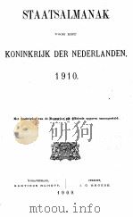 STAATSALMANK VOOR HET KONINKRIJK DER NEDERLANDEN 1910   1909  PDF电子版封面     