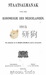 STAATSALMANK VOOR HET KONINKRIJK DER NEDERLANDEN 1913   1912  PDF电子版封面     