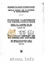STATISTICAL ABSTRACT FOR THE NETHERLANDS EAST-INDIES YEAR 1924   1925  PDF电子版封面     