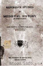 REFERENCE STUDIES IN MEDIEVAL HISTORY PART Ⅰ（1923 PDF版）