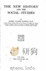 THE NEW HISTORY AND THE SOCIAL STUDIES   1925  PDF电子版封面     