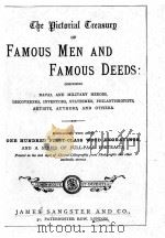 THE PICTORIAL TREASURY OF FAMOUS MEN AND FAMOUS DEEDS     PDF电子版封面     