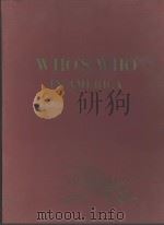 WHO‘S WHO IN AMERICA VOLUME 33 （1964-1965）     PDF电子版封面     