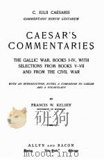 CAESAR‘S COMMENTARIES   1918  PDF电子版封面     