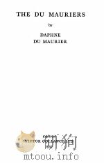 THE DU MAURIERS   1937  PDF电子版封面     