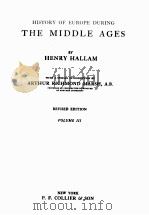 HISTORY OF EUROPE DURING THE MIDDLE AGES REVISED EDITION VOLUME Ⅲ（1900 PDF版）