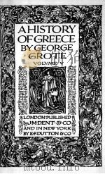 A HISTORY OF GREECE VOLUME Ⅴ     PDF电子版封面    GEORGE GROTE 