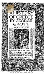 A HISTORY OF GREECE VOLUME Ⅷ（ PDF版）