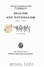 REALISM AND NATIONALISM 1852-1871   1935  PDF电子版封面    ROBERT C.BINKLEY 