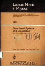 DISORDERED SYSTEMS AND LOCALIZATION（1981 PDF版）